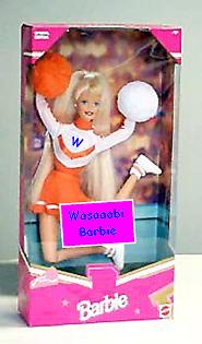 The Was-Baaarbie! - a must for every budding Wasaaabi cheerleader.